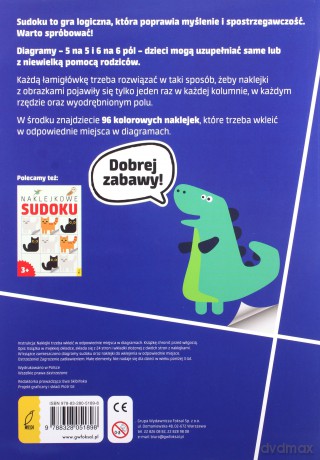 Sudoku z naklejkami [KSIĄŻKA]
