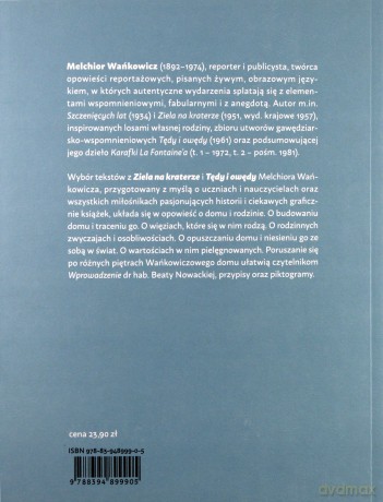 Ziele na kraterze. Tędy i owędy. Wybór - Melchior Wańkowicz [KSIĄŻKA]
