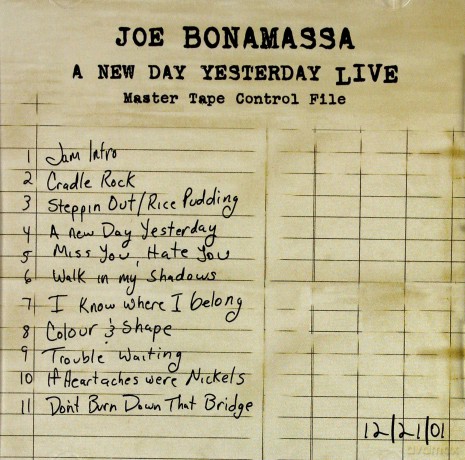 Joe Bonamassa: New Day Yesterday Live [CD]
