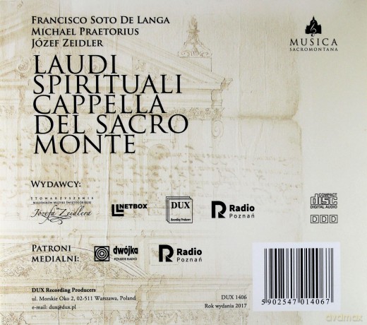 Cappella Del Sacro Monte: Laudi Spirituali Cappella Del Sacro Monte [CD]