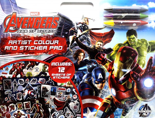 Avengers. Plakaty do kolorowania + naklejki
