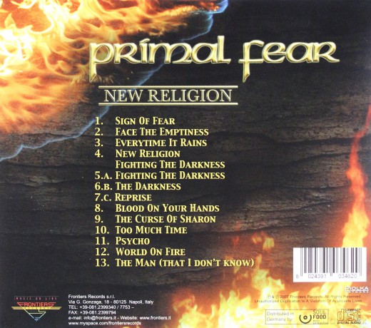 Primal Fear: New Religion [CD]