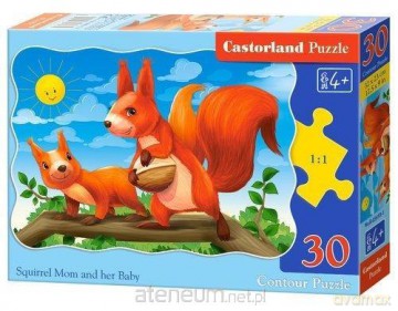 CASTOR 30 el. Squirrel Mom and her Baby [PUZZLE]