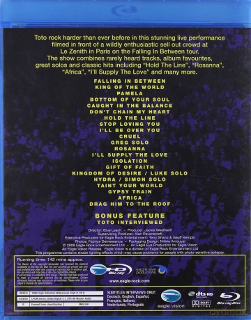 Toto: Falling in Between Live [Blu-Ray]