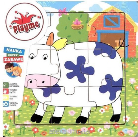 CASTOR Puzzle drewniane małe Krowa [PUZZLE]
