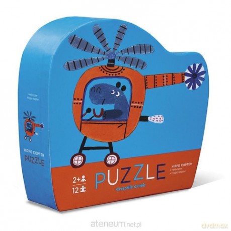 CROCODILE CREEK 12 el. - Hippo w helikopterze [PUZZLE]