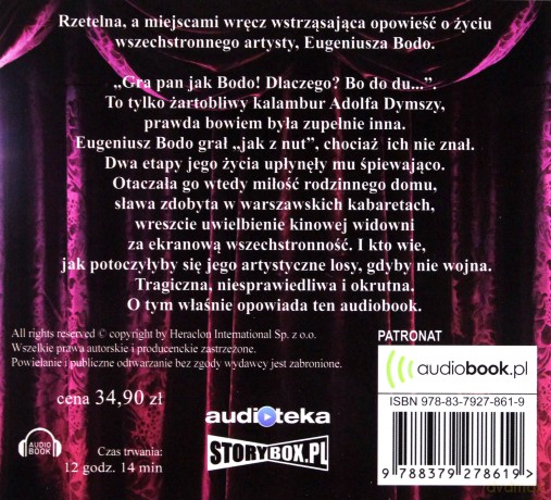 Eugeniusz Bodo. Już taki jestem zimny drań - Ryszard Wolański [AUDIOBOOK]
