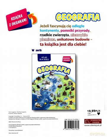Geografia. Atlas dla dzieci [KSIĄŻKA]