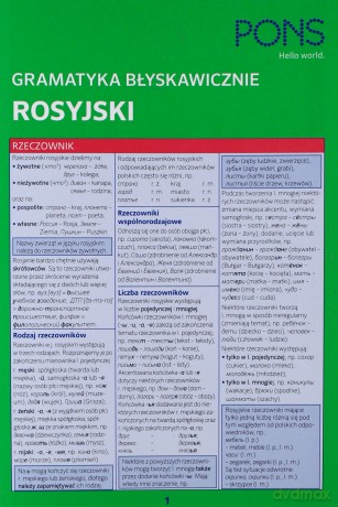 Gramatyka błyskawicznie. Rosyjski [KSIĄŻKA]
