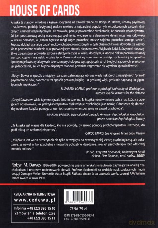 House of Cards. Psychologia i psychoterapia zbudowane na micie - Robyn M. Dawes [KSIĄŻKA]