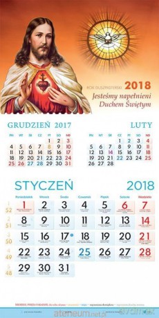 Kalendarz 2018 dwudzielny [KALENDARZ]