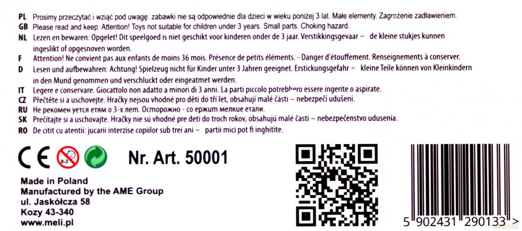 Klocki meli basic 50 szt [KLOCKI]