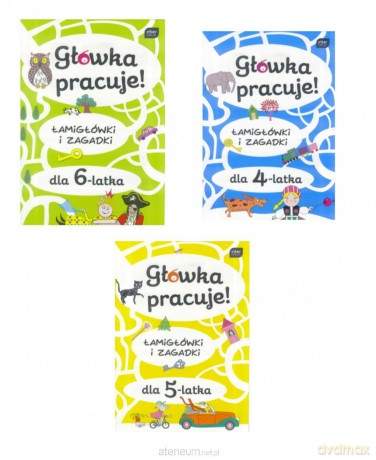 Kolorowanka A4 z nakl. Głowka pracuje. MIX [KSIĄŻKA]