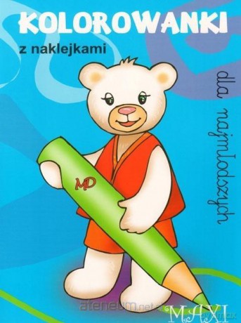 Kolorowanki dla najmłodszych z naklejkami - MAXI 4 [KSIĄŻKA]