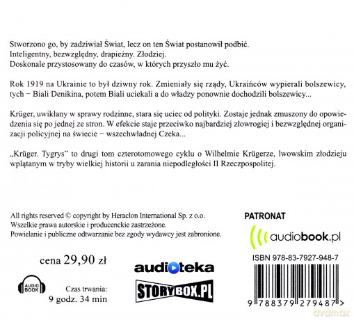 Kruger (Tom 2) Tygrys - Marcin Ciszewski [AUDIOBOOK]