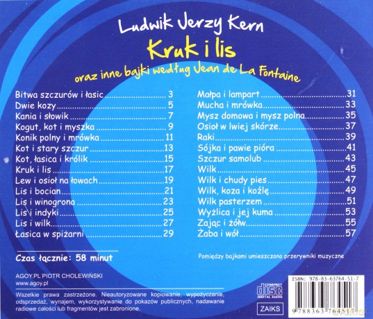 Kruk i lis oraz inne bajki - Ludwik Jerzy Kern [AUDIOBOOK]