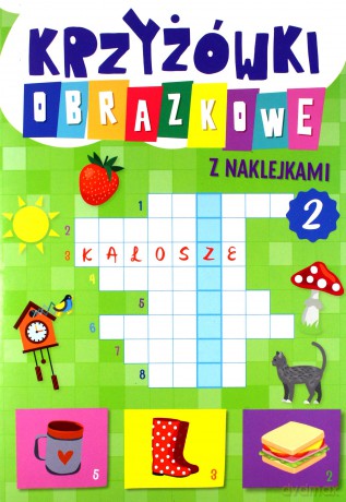 Krzyżówki obrazkowe z naklejkami 2 [KSIĄŻKA]