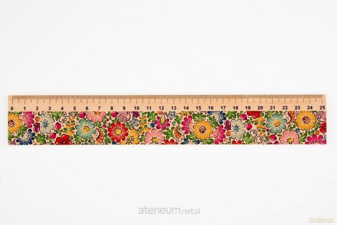 Linijka drewniana 25 cm opolska