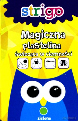 Magiczna plastelina - świecąca w ciemnościach zielona
