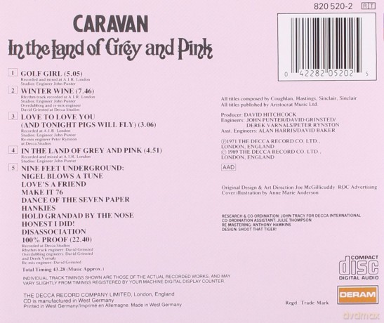Caravan: In The Land Of Grey And Pink [CD]