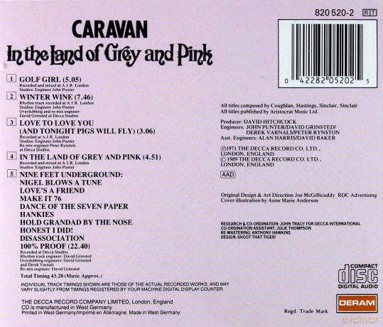 Caravan: In The Land Of Grey And Pink [CD]