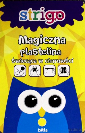 Magiczna plastelina - świecąca w ciemnościach żółta