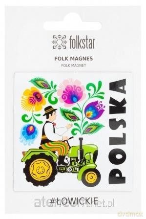Magnes - traktorek biały Polska