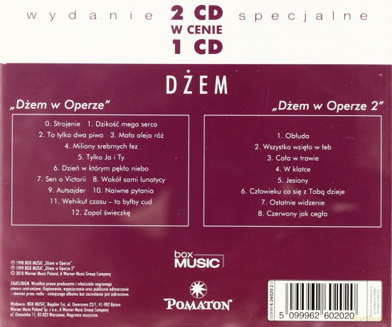 Dżem: Dżem w Operze / Dżem w Operze 2 [2CD]