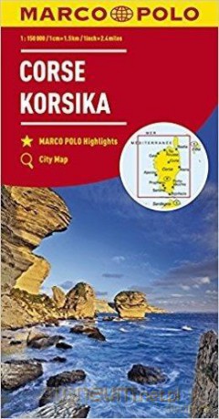 Mapa drogowa Korsyka 1:150 000
