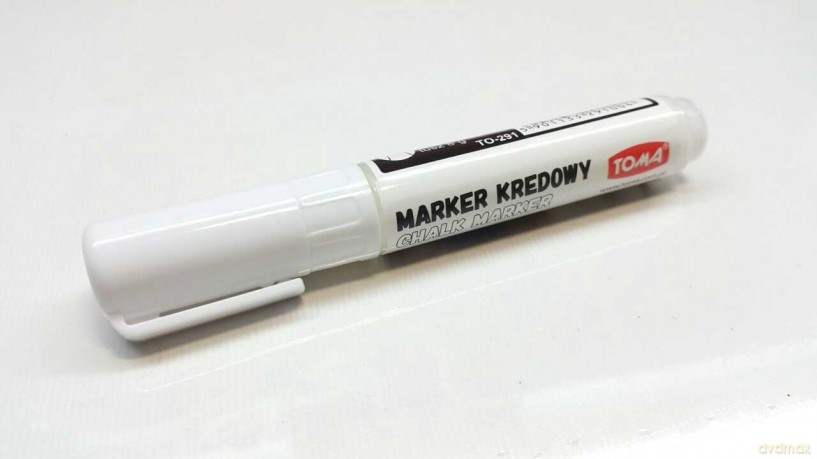 Marker kredowy 8x5 mm biały