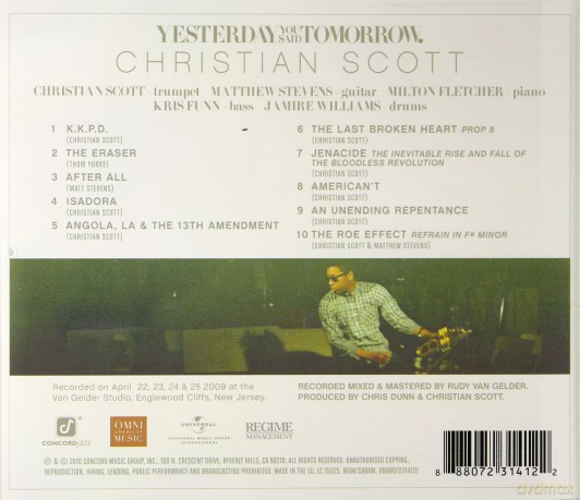 Christian Scott: Yesterday You Said Tomorrow [CD]