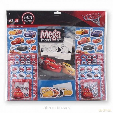 Mega zestaw z naklejkami Cars
