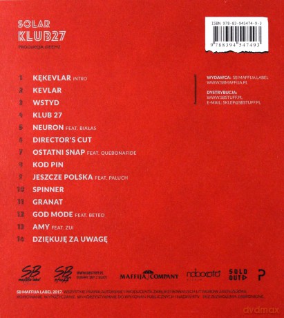 Solar: Klub 27 [CD]