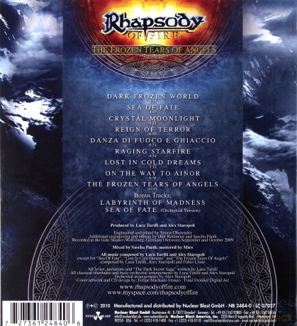 Rhapsody Of Fire: The Frozen Tears Of Agnels [CD]