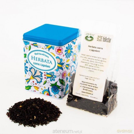 Herbata czarna z jagodami puszka kaszubska 50 g
