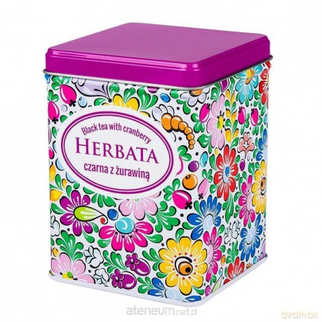 Herbata czarna z żurawiną puszka opolska 50 g