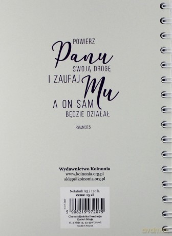 Notatnik A5 - Powierz Panu swoją drogę
