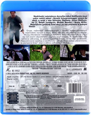 Niezniszczalni (The Expendables) [Blu-Ray]