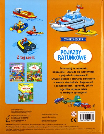 Otwórz i odkryj Pojazdy ratunkowe [KSIĄŻKA]
