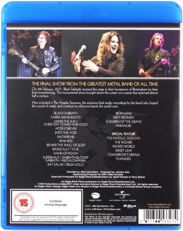 Black Sabbath: The End [Blu-Ray]