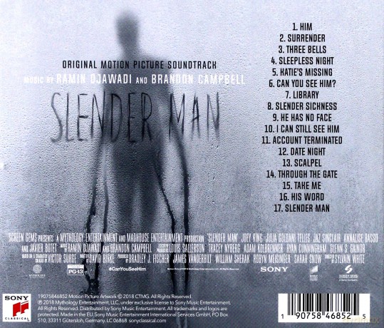 Slender Man soundtrack (Ramin Djawadi) [CD]
