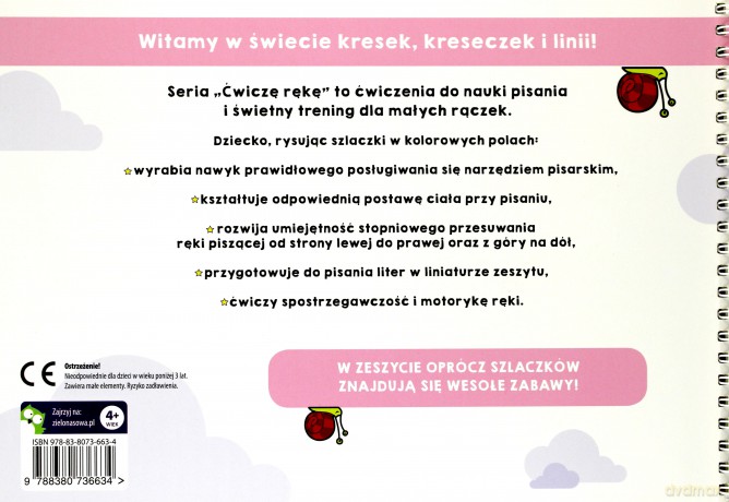 Ćwiczę rękę. Zeszyt 3 - Ewa Hauzer [KSIĄŻKA]