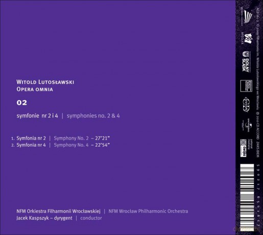 Jacek Kaspszyk: Lutosławski Opera Omnia Vol.2 (digipack) [CD]
