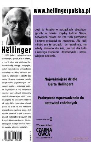 Porządki miłości czyli być sobą i żyć swoim życiem - Bert Hellinger [KSIĄŻKA]