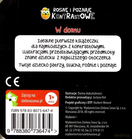W domu. Rosnę i poznaję. Kontrastowe [KSIĄŻKA]