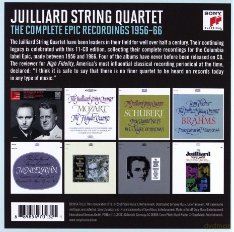 Juilliard String Quartet: Juilliard String Quartet - The Complete EPIC Recordings [11CD]