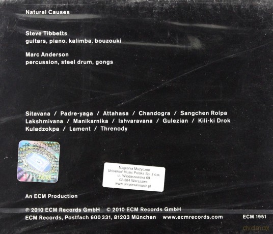 Steve Tibbets: Natural Causes [CD]