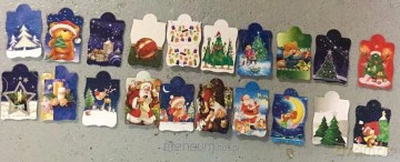 Przywieszka prezentowa pionowa (50 szt) mix