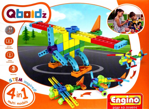 Qboidz 4 in 1 multimodels Samolot [KLOCKI]