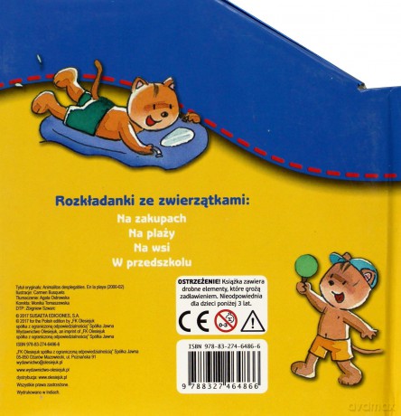 Rozkładanka ze zwierzątkami. Na plaży [KSIĄŻKA]